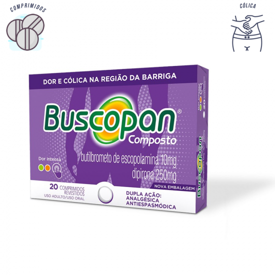Buscopan composto com 20 comprimidos